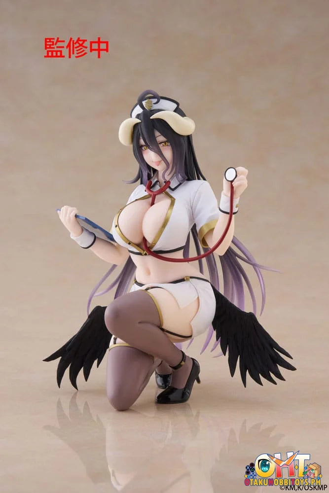 TAITO Overlord Desktop Cute Figure - Albedo (Nurse Ver.) Prize Figure