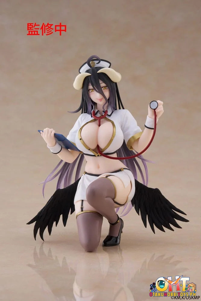 TAITO Overlord Desktop Cute Figure - Albedo (Nurse Ver.) Prize Figure
