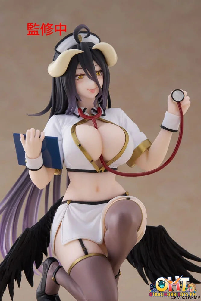 TAITO Overlord Desktop Cute Figure - Albedo (Nurse Ver.) Prize Figure