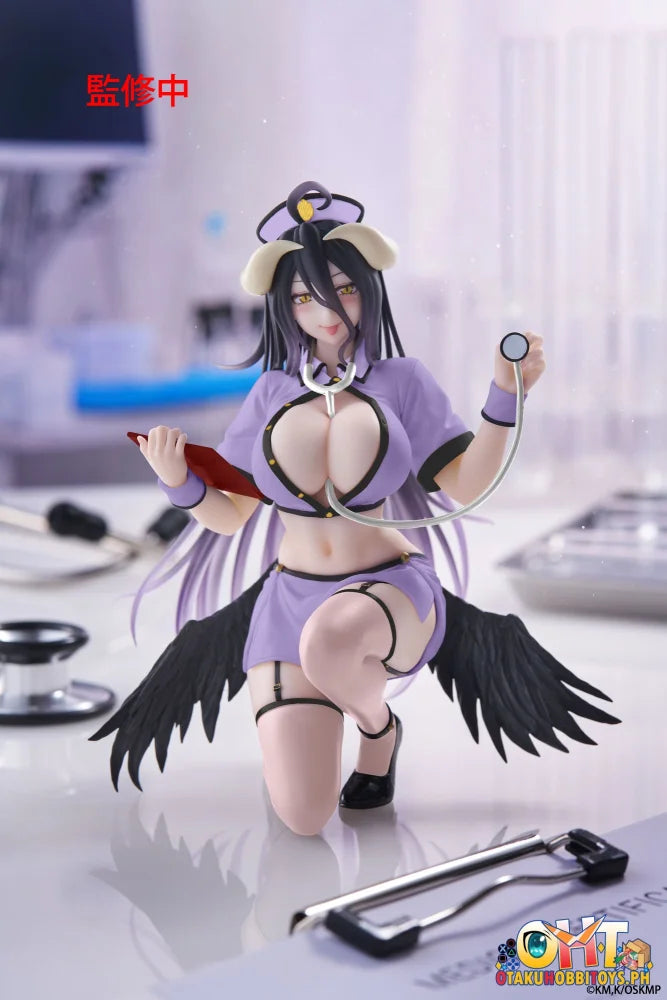 TAITO Overlord Desktop Cute Figure - Albedo (Nurse Ver.) Renewal - Prize Figure