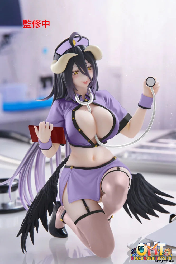 TAITO Overlord Desktop Cute Figure - Albedo (Nurse Ver.) Renewal - Prize Figure