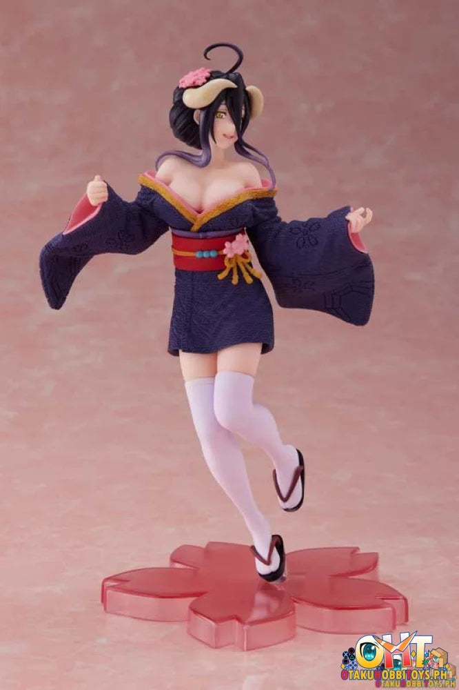 Taito Overlord Iv Coreful Figure Albedo Sakura Kimono Ver. Prize