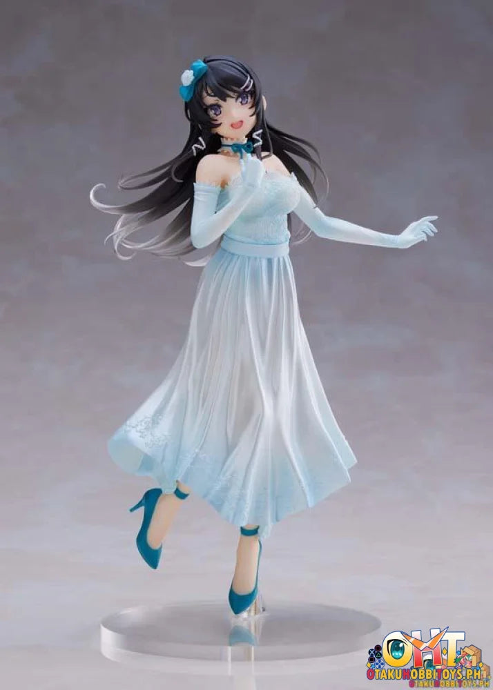 Taito Rascal Does Not Dream Of Bunny Girl Senpai Coreful Figure Mai Sakurajima Party Dress Ver.