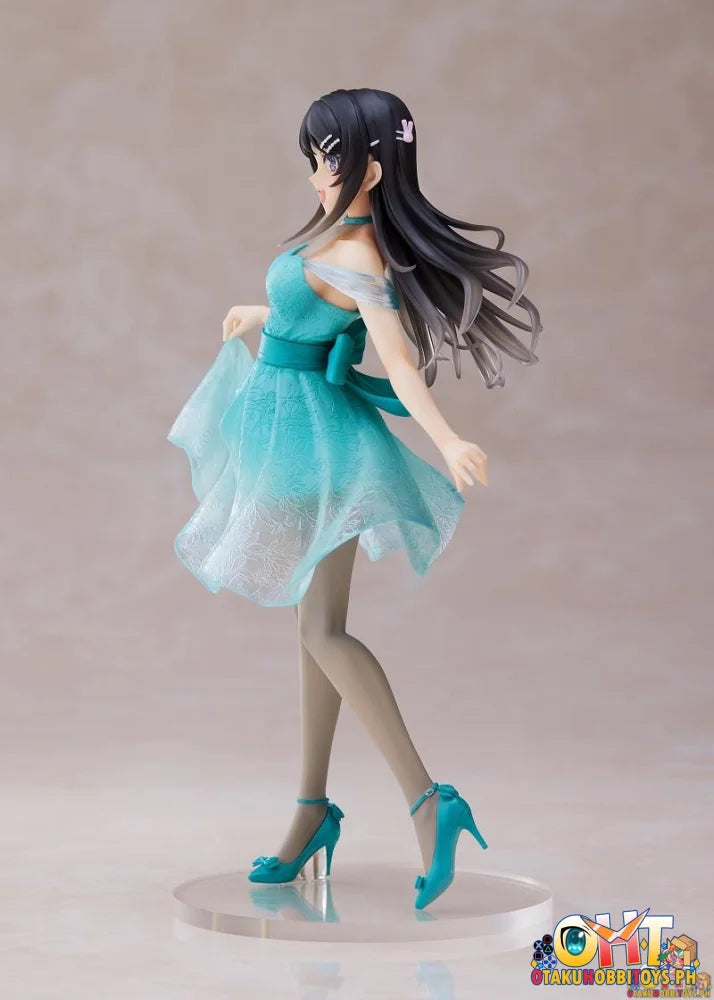 Taito Rascal Does Not Dream Of Bunny Girl Senpai Coreful Figure Sakurajima Mai Clear Dress Ver Prize