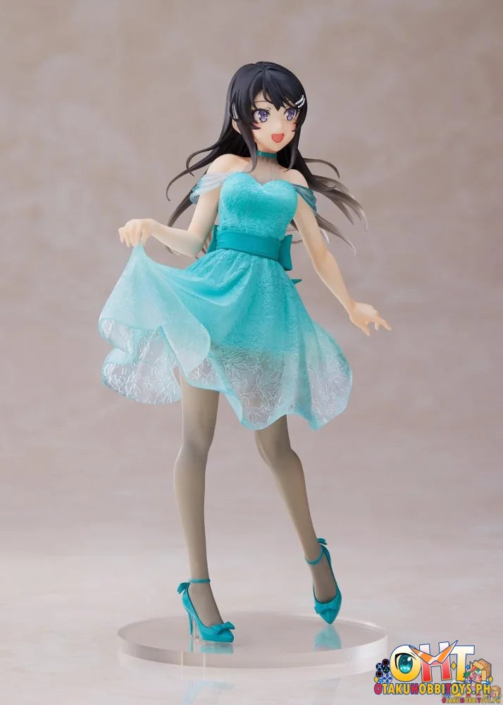 Taito Rascal Does Not Dream Of Bunny Girl Senpai Coreful Figure Sakurajima Mai Clear Dress Ver Prize