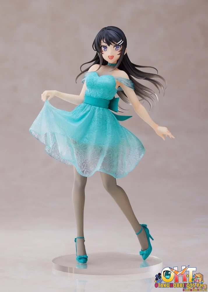 Taito Rascal Does Not Dream Of Bunny Girl Senpai Coreful Figure Sakurajima Mai Clear Dress Ver Prize