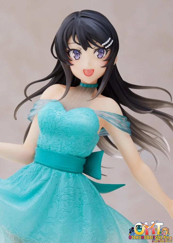 Taito Rascal Does Not Dream Of Bunny Girl Senpai Coreful Figure Sakurajima Mai Clear Dress Ver Prize