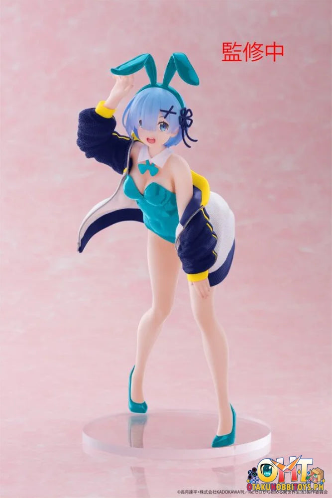 TAITO Re:Zero Starting Life in Another World Coreful Figure - Rem (Jacket Bunny Ver.) Renewal Prize Figure