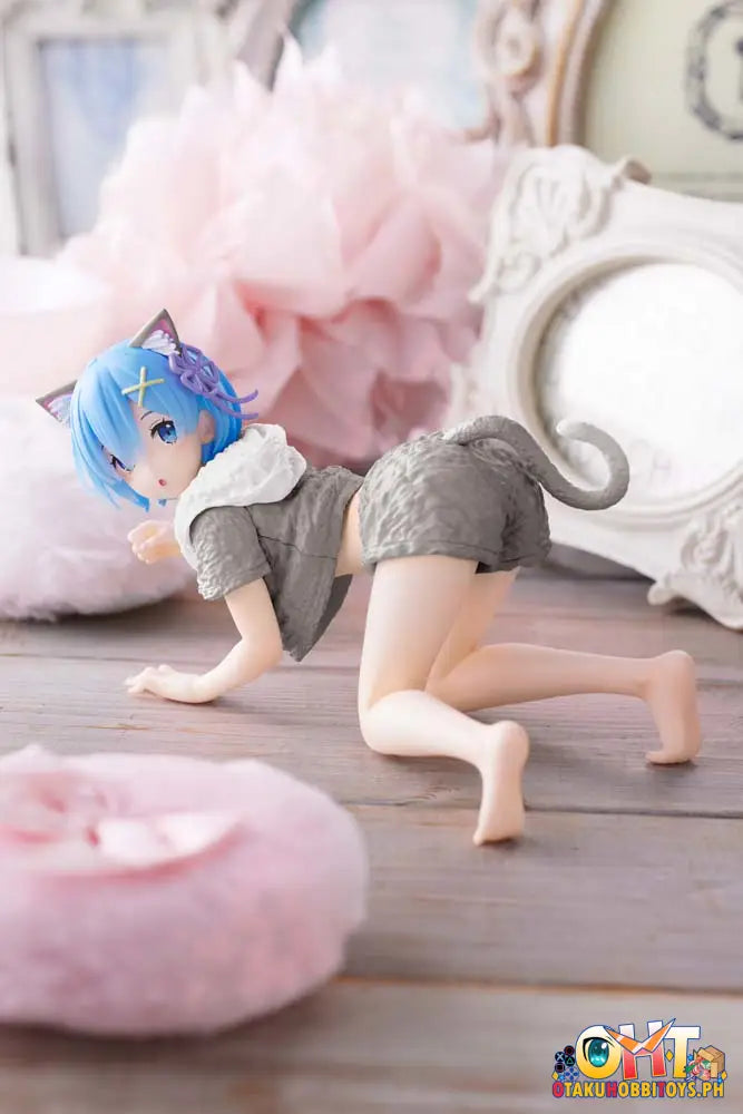 Taito Re:zero - Starting Life In Another World Desktop Cute Figure Rem (Cat Roomwear Ver.) Renewal