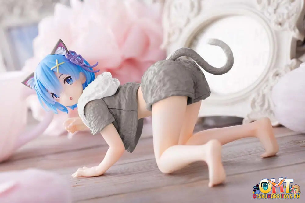 Taito Re:zero - Starting Life In Another World Desktop Cute Figure Rem (Cat Roomwear Ver.) Renewal