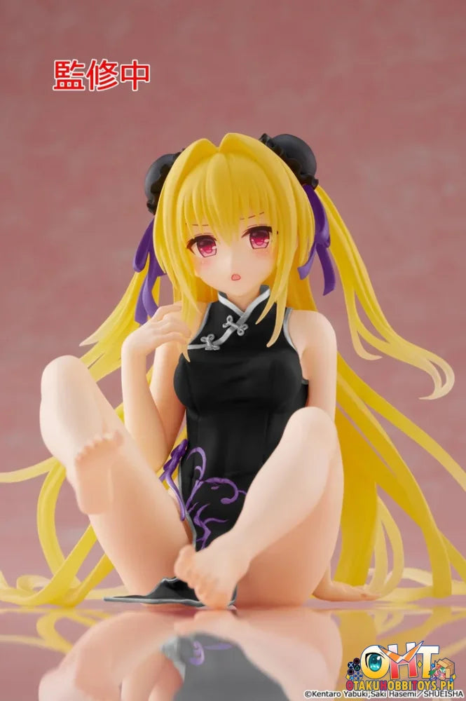 TAITO To Love-Ru Darkness Desktop Cute Figure - Golden Darkness (Chinese Dress Ver.) Renewal Prize Figure