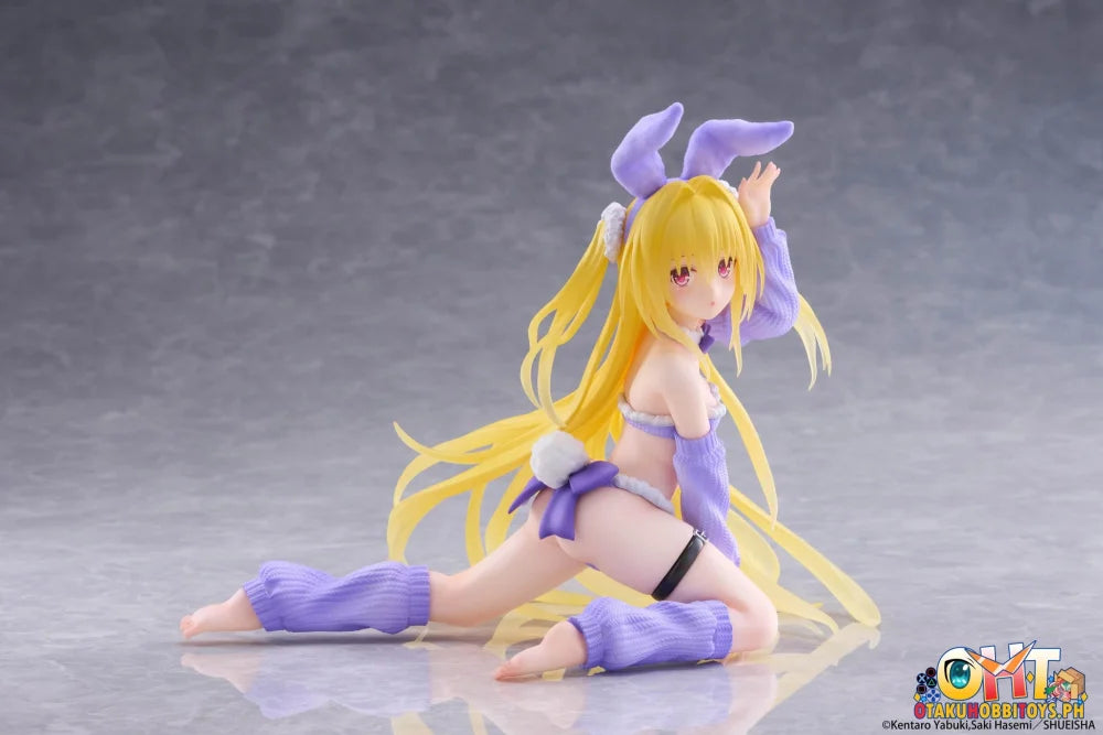 TAITO To Love-Ru Darkness MOFLOCK Figure - Golden Darkness (Fluffy Bunny Ver.) - Prize Figure
