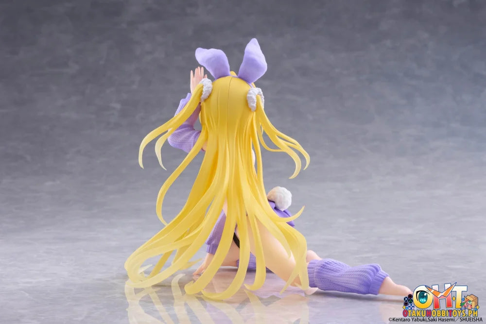 TAITO To Love-Ru Darkness MOFLOCK Figure - Golden Darkness (Fluffy Bunny Ver.) - Prize Figure
