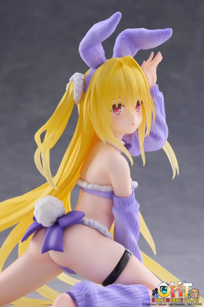 TAITO To Love-Ru Darkness MOFLOCK Figure - Golden Darkness (Fluffy Bunny Ver.) - Prize Figure