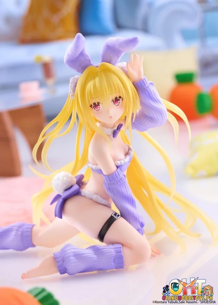 TAITO To Love-Ru Darkness MOFLOCK Figure - Golden Darkness (Fluffy Bunny Ver.) - Prize Figure
