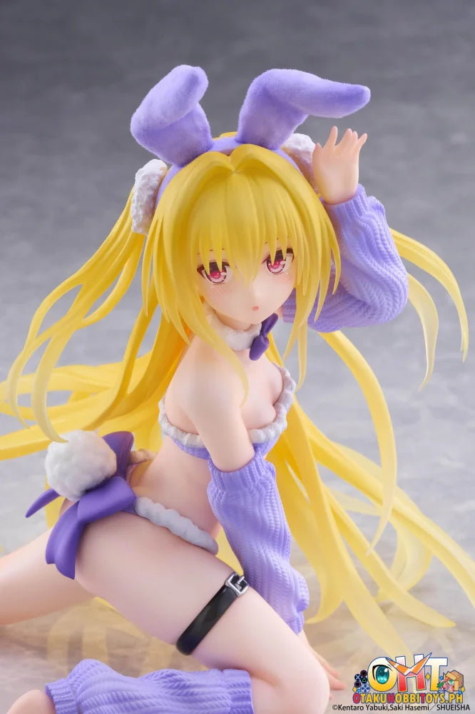 TAITO To Love-Ru Darkness MOFLOCK Figure - Golden Darkness (Fluffy Bunny Ver.) - Prize Figure