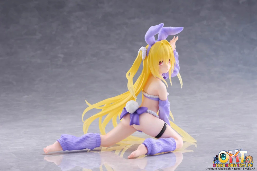 TAITO To Love-Ru Darkness MOFLOCK Figure - Golden Darkness (Fluffy Bunny Ver.) - Prize Figure