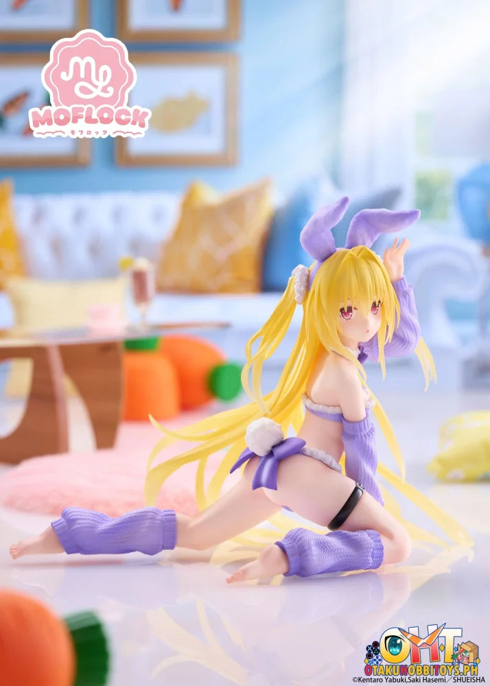TAITO To Love-Ru Darkness MOFLOCK Figure - Golden Darkness (Fluffy Bunny Ver.) - Prize Figure