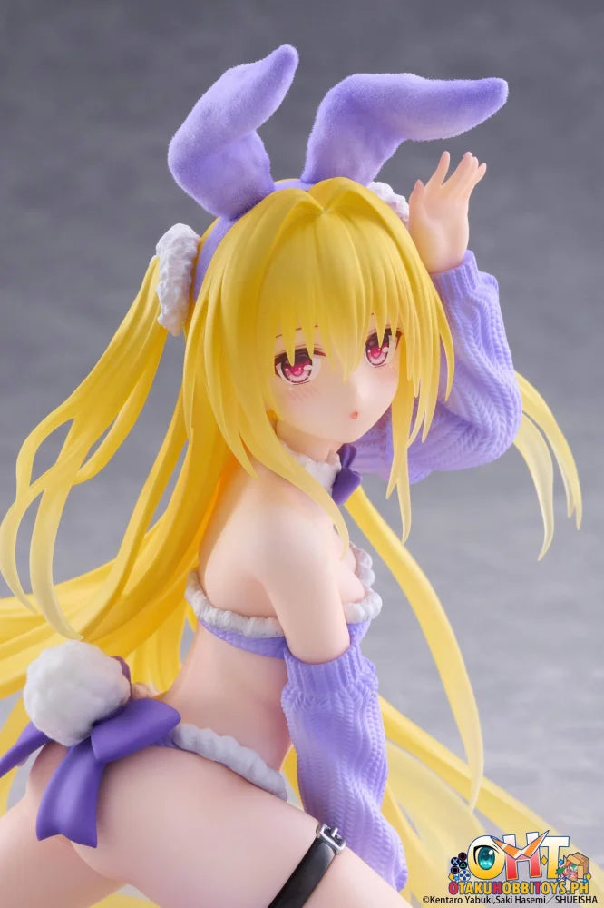 TAITO To Love-Ru Darkness MOFLOCK Figure - Golden Darkness (Fluffy Bunny Ver.) - Prize Figure