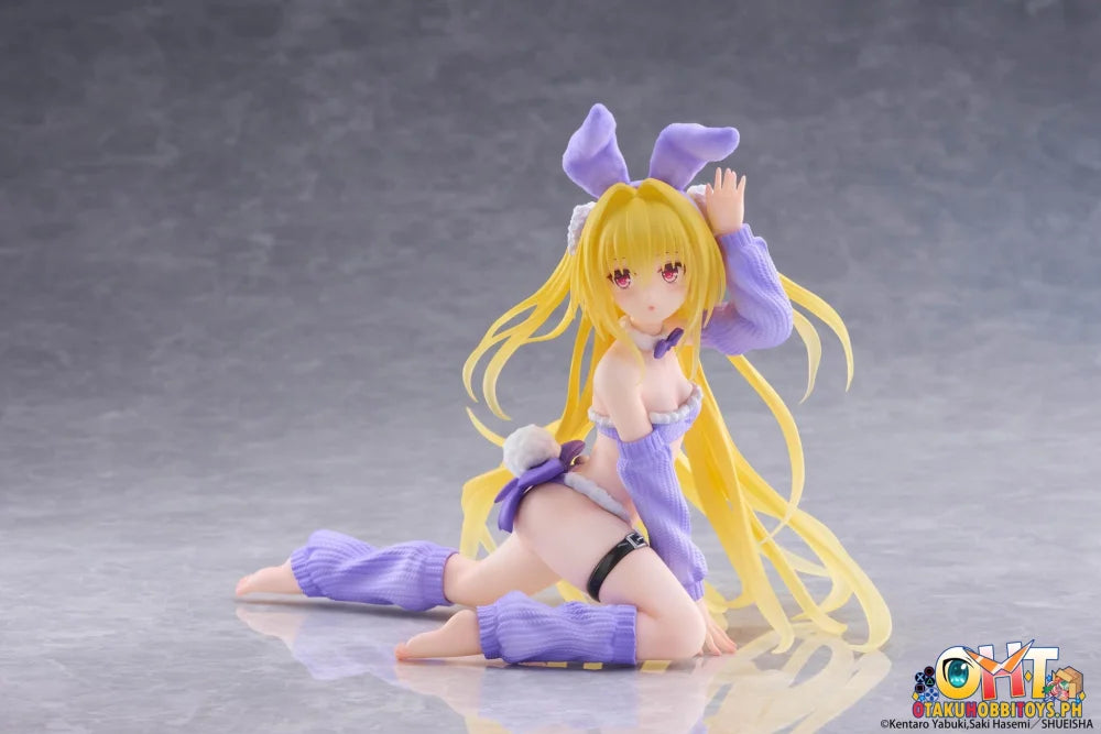 TAITO To Love-Ru Darkness MOFLOCK Figure - Golden Darkness (Fluffy Bunny Ver.) - Prize Figure