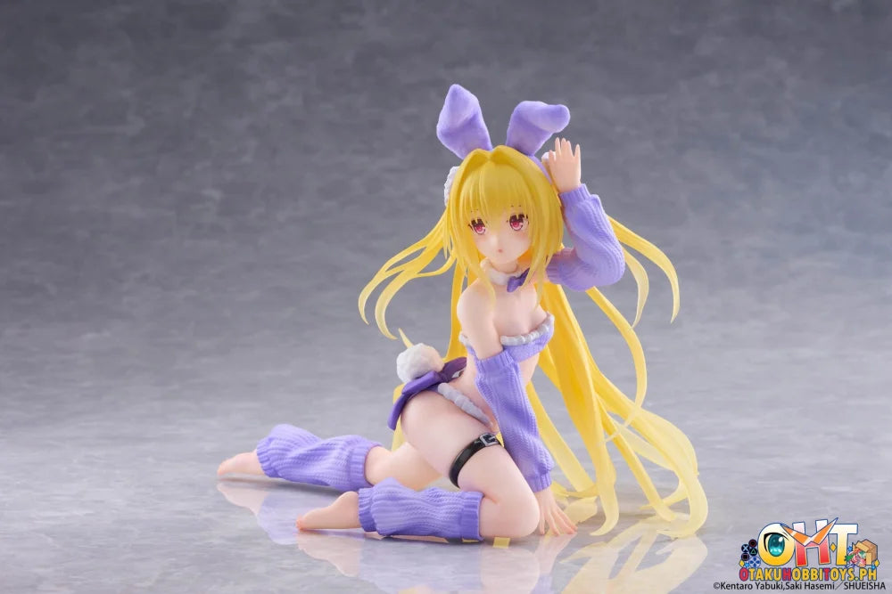 TAITO To Love-Ru Darkness MOFLOCK Figure - Golden Darkness (Fluffy Bunny Ver.) - Prize Figure