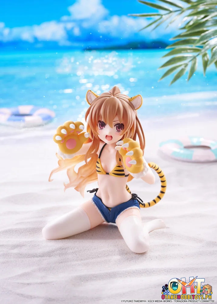 TAITO Toradora! Desktop Cute Figure - Taiga Aisaka (Tiger Costume Swimwear Ver.) - Prize Figure