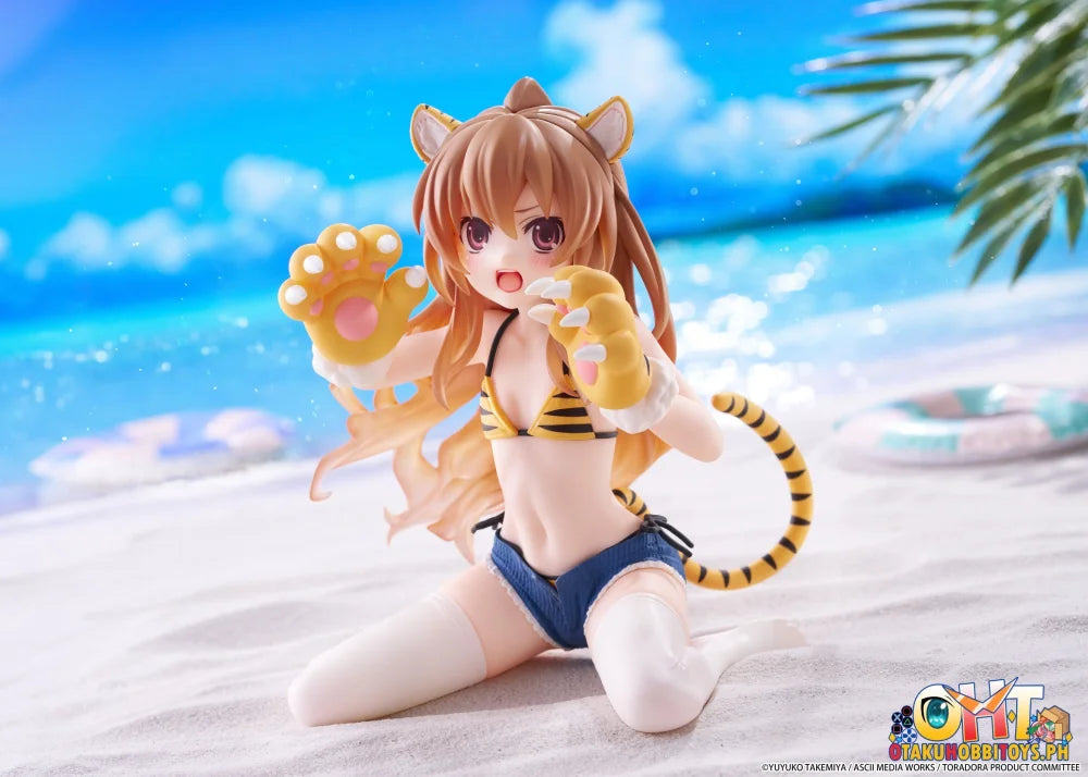 TAITO Toradora! Desktop Cute Figure - Taiga Aisaka (Tiger Costume Swimwear Ver.) - Prize Figure