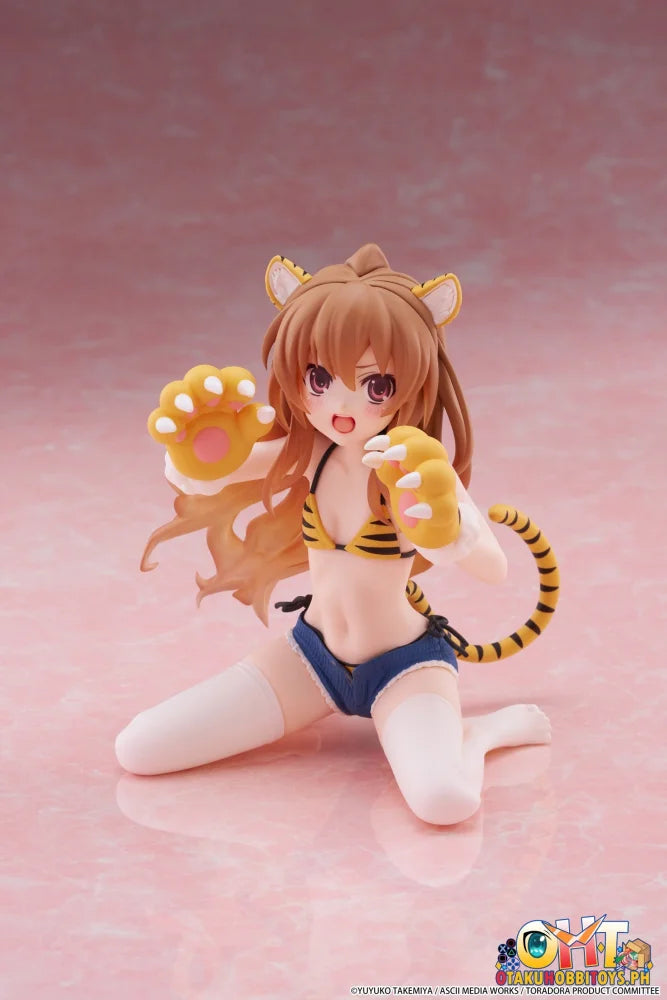 TAITO Toradora! Desktop Cute Figure - Taiga Aisaka (Tiger Costume Swimwear Ver.) - Prize Figure