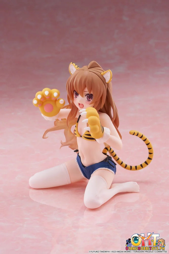 TAITO Toradora! Desktop Cute Figure - Taiga Aisaka (Tiger Costume Swimwear Ver.) - Prize Figure