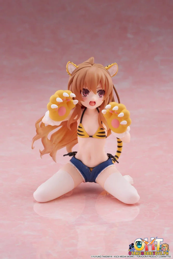 TAITO Toradora! Desktop Cute Figure - Taiga Aisaka (Tiger Costume Swimwear Ver.) - Prize Figure