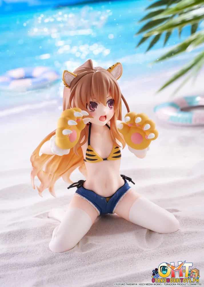 TAITO Toradora! Desktop Cute Figure - Taiga Aisaka (Tiger Costume Swimwear Ver.) - Prize Figure