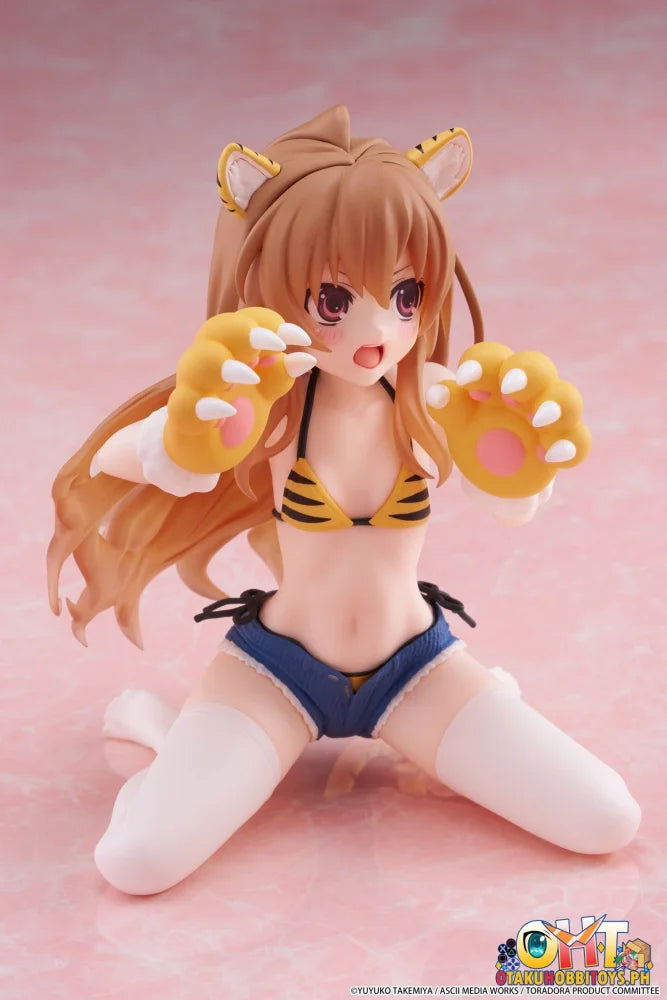 TAITO Toradora! Desktop Cute Figure - Taiga Aisaka (Tiger Costume Swimwear Ver.) - Prize Figure