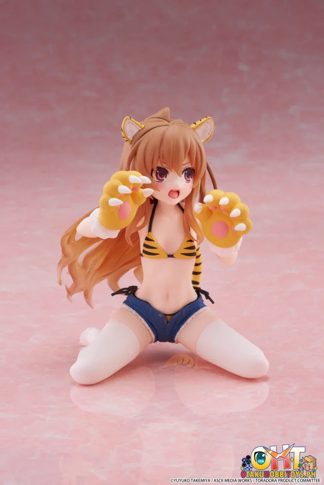 TAITO Toradora! Desktop Cute Figure - Taiga Aisaka (Tiger Costume Swimwear Ver.) - Prize Figure