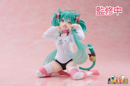 Taito Vocaloid Desktop Cute Figure Hatsune Miku Nekomimi T-Shirt Ver. Prize