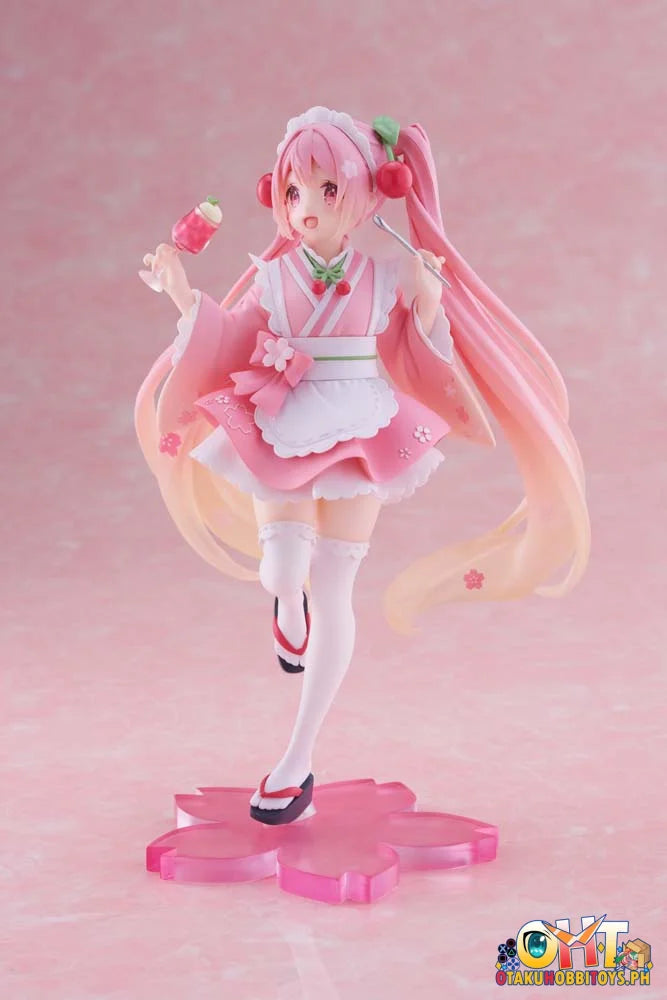 Taito Vocaloid Newley Written Figure Sakura Miku Japanese Cafe Ver. Prize