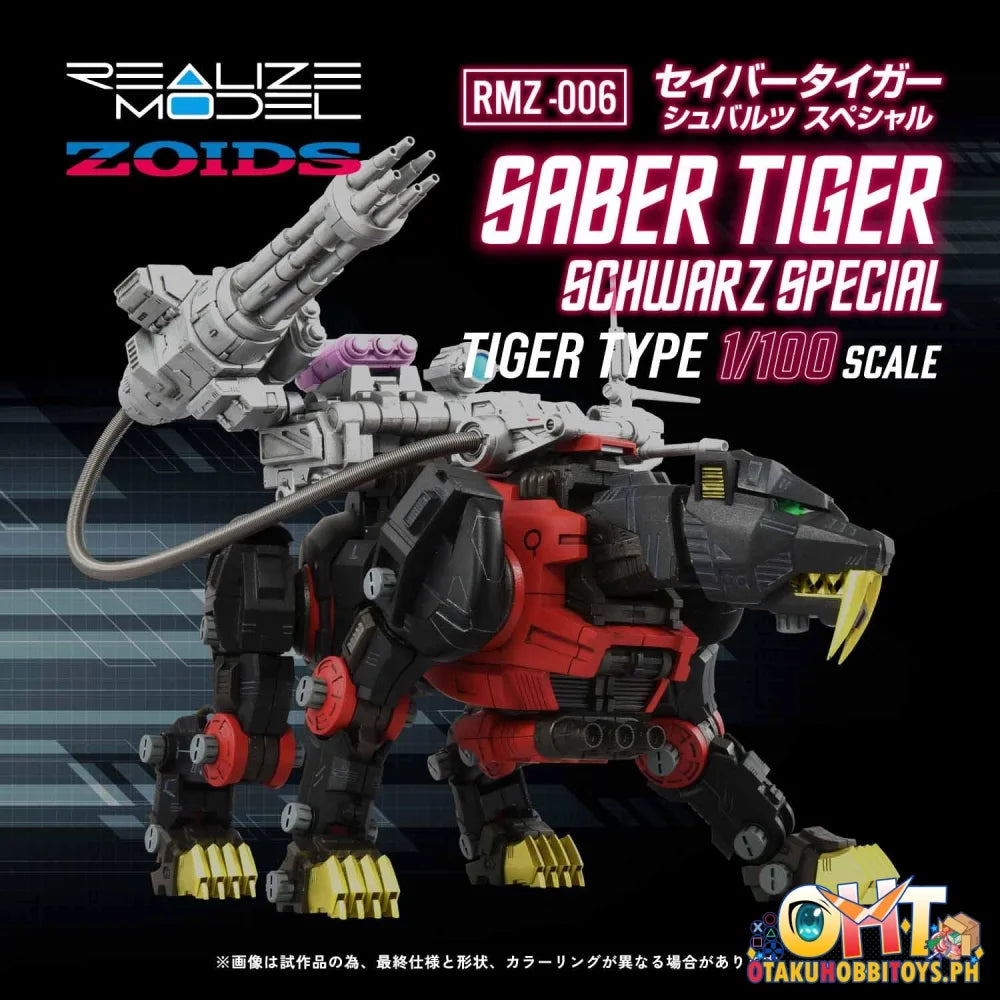 Takara Tomy Rmz-006 Saber Tiger Schwarz Special Scale Figure