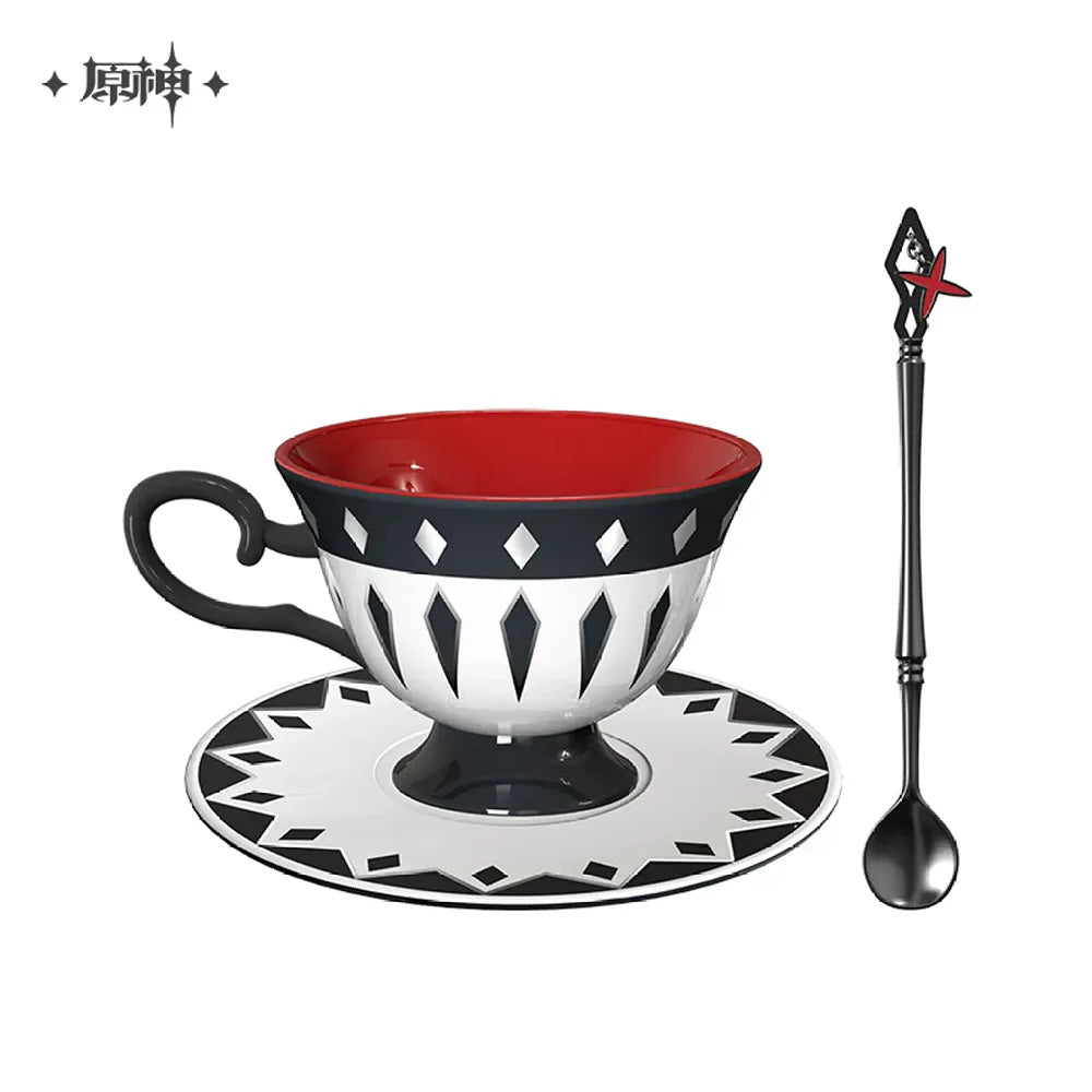 Mihoyo Genshin Impact Arlecchino Impression Afternoon Tea Cup and Saucer Set - ON HAND