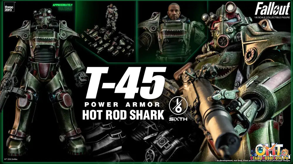 Threezero Fallout 1/6 T - 45 Hot Rod Shark Power Armor Articulated Figure