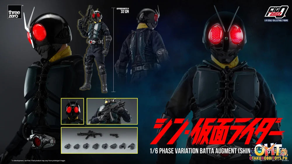 Threezero Figzero 1/6 Phase Variation Batta Augment (Shin Masked Rider) Articulated Figure