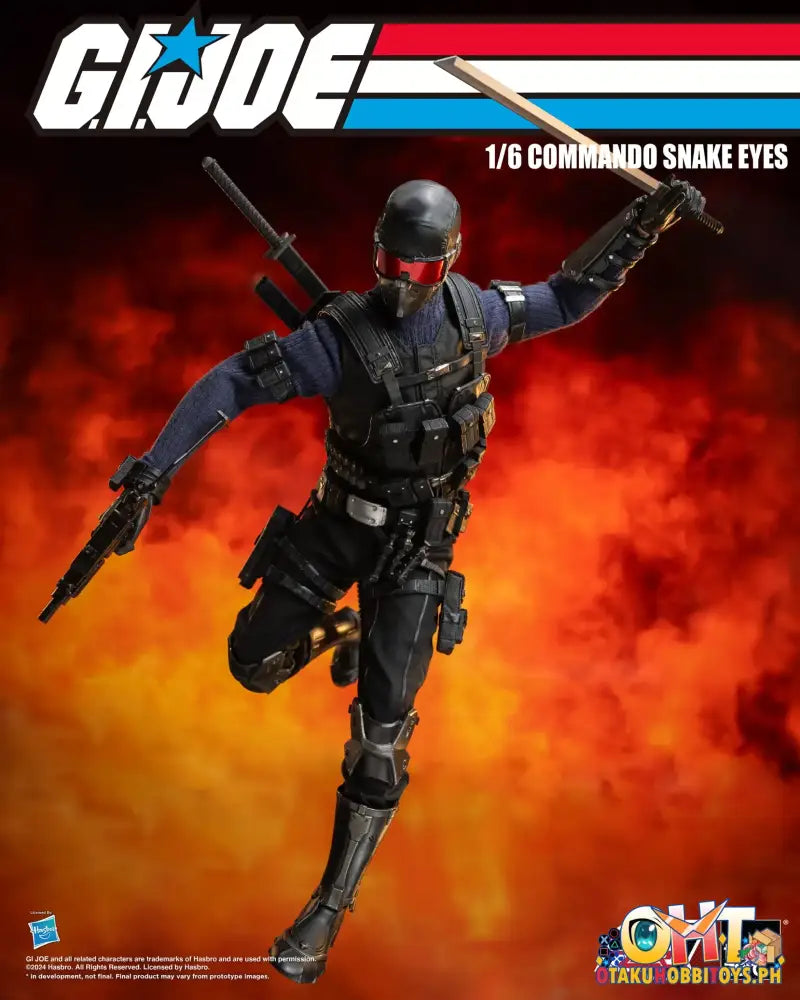 Threezero G.i. Joe Figzero 1/6 Commando Snake Eyes