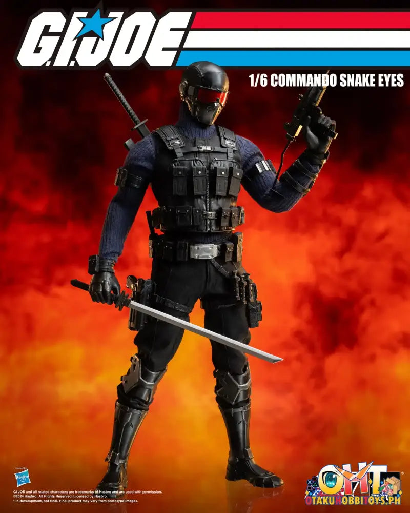 Threezero G.i. Joe Figzero 1/6 Commando Snake Eyes