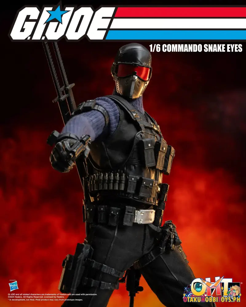 Threezero G.i. Joe Figzero 1/6 Commando Snake Eyes