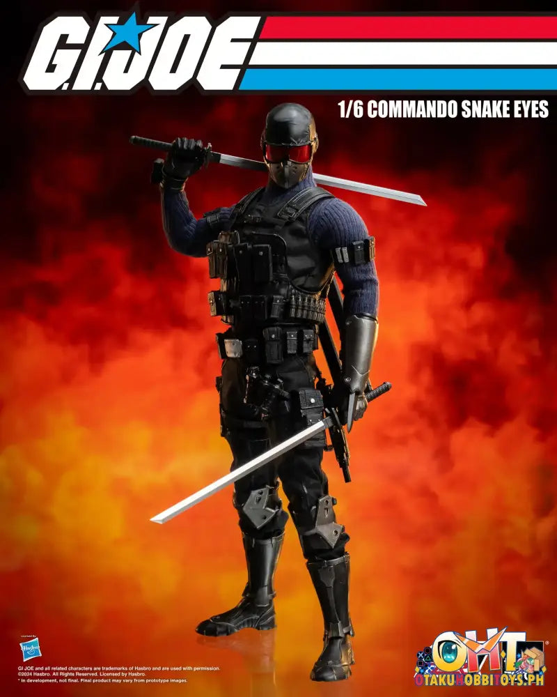 Threezero G.i. Joe Figzero 1/6 Commando Snake Eyes