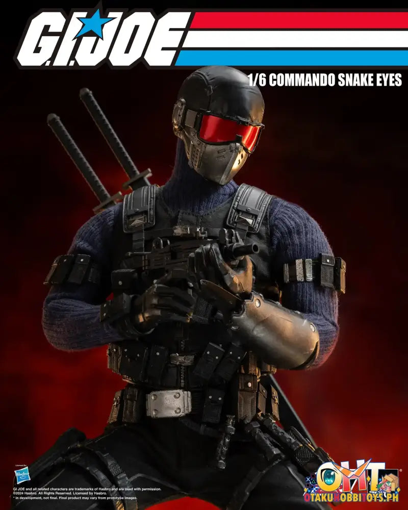 Threezero G.i. Joe Figzero 1/6 Commando Snake Eyes