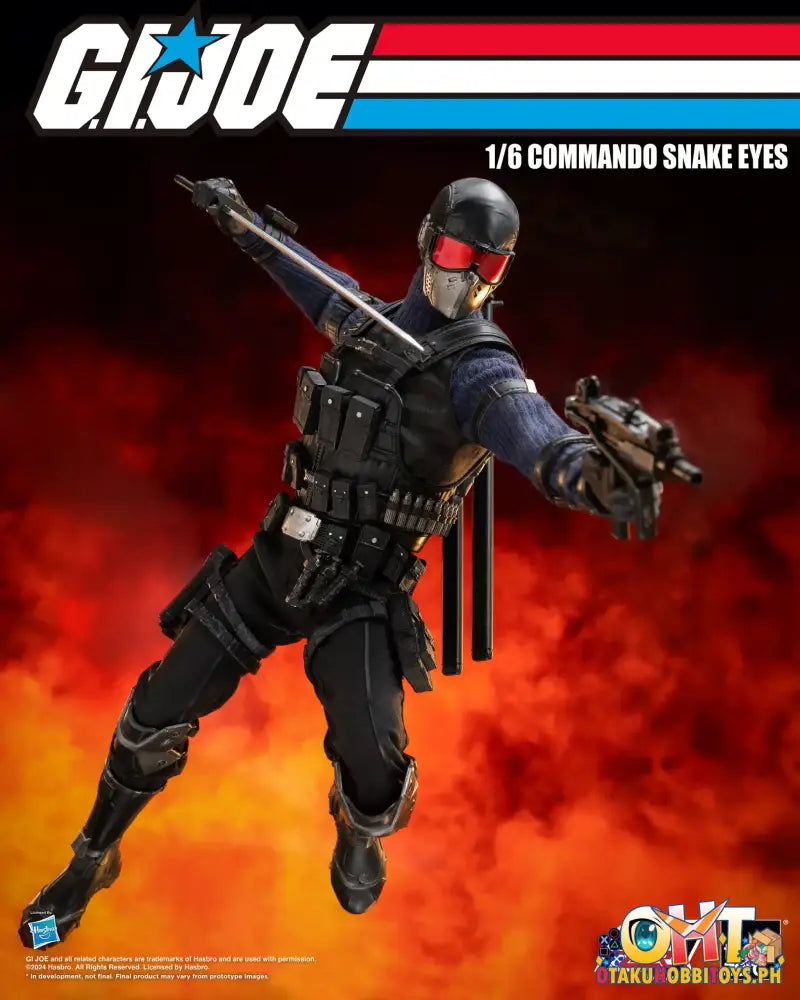 Threezero G.i. Joe Figzero 1/6 Commando Snake Eyes