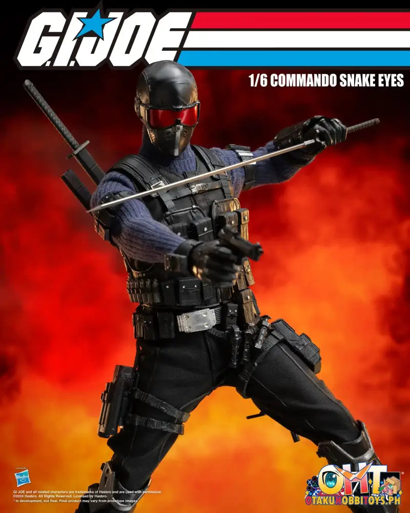 Threezero G.i. Joe Figzero 1/6 Commando Snake Eyes