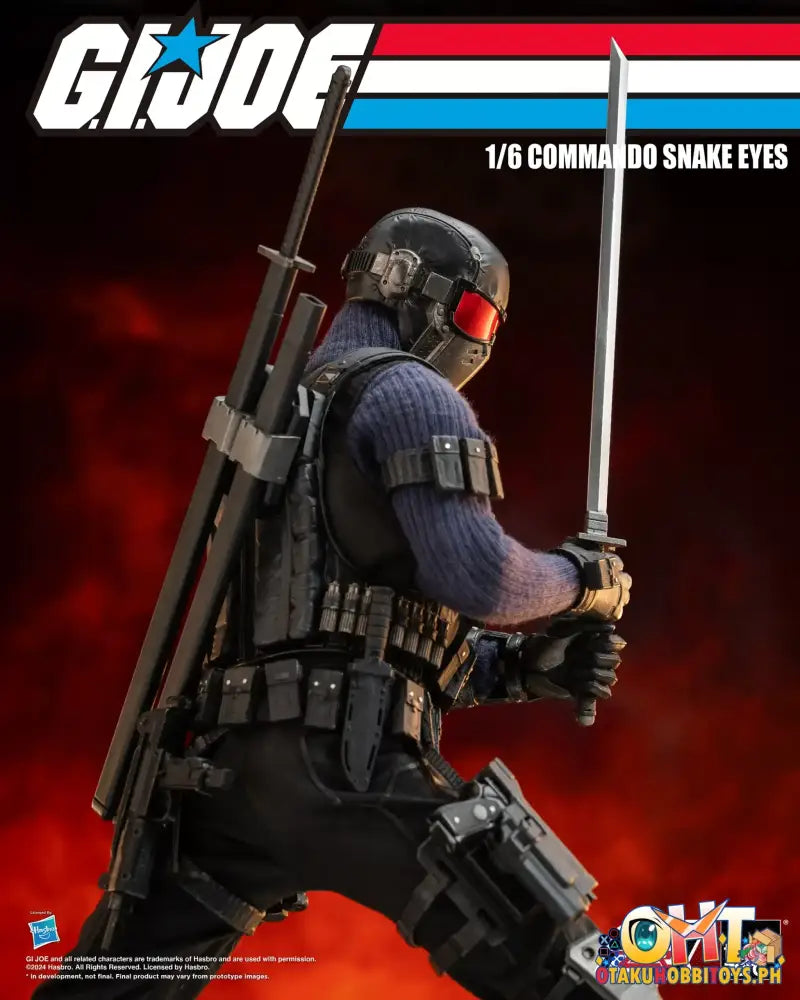 Threezero G.i. Joe Figzero 1/6 Commando Snake Eyes