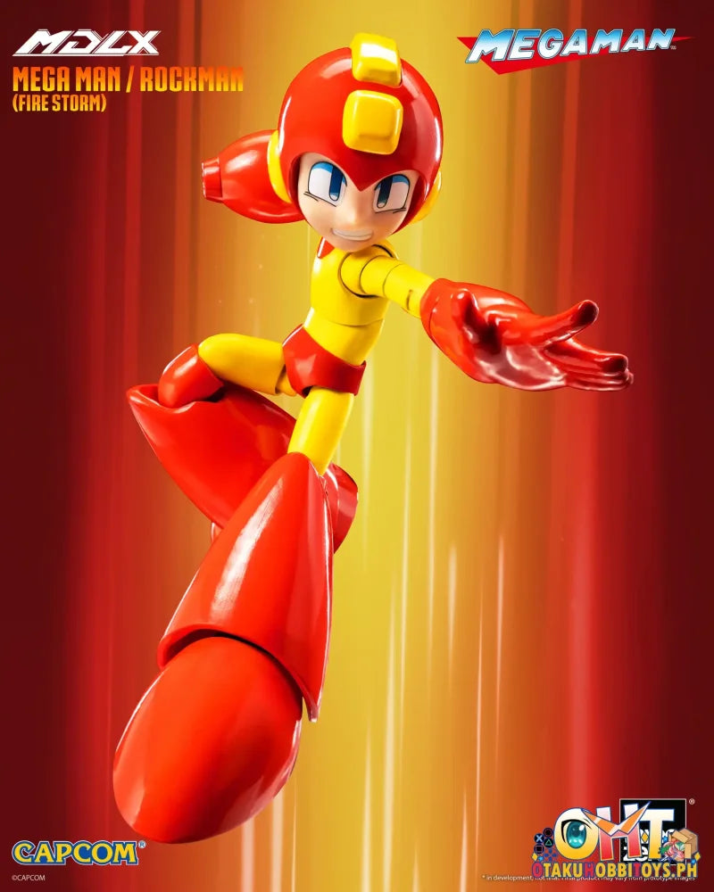 Threezero Mdlx Mega Man / Rockman (Fire Storm) Articulated Figure