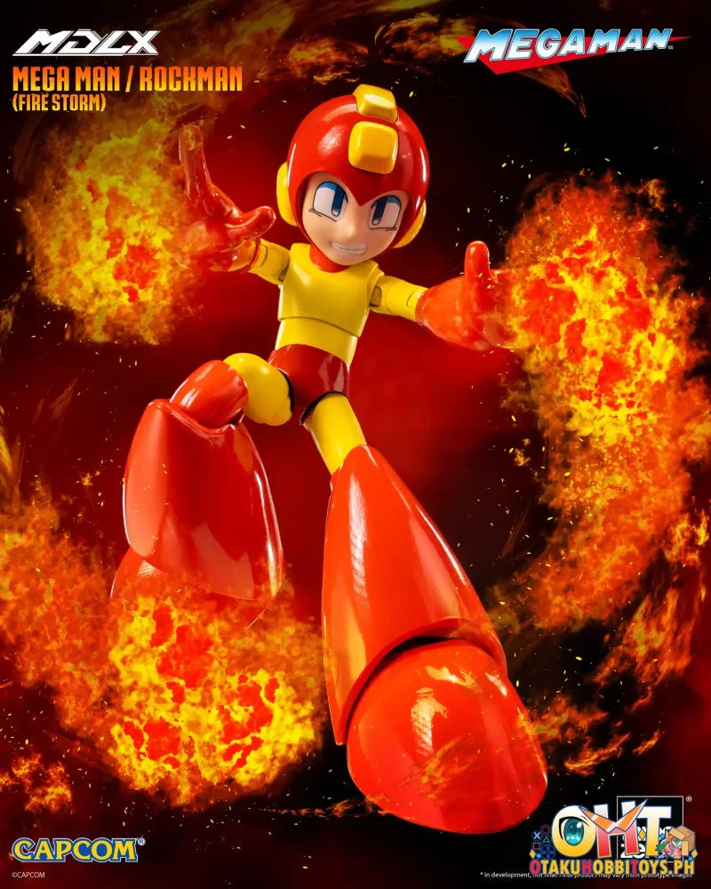 Threezero Mdlx Mega Man / Rockman (Fire Storm) Articulated Figure