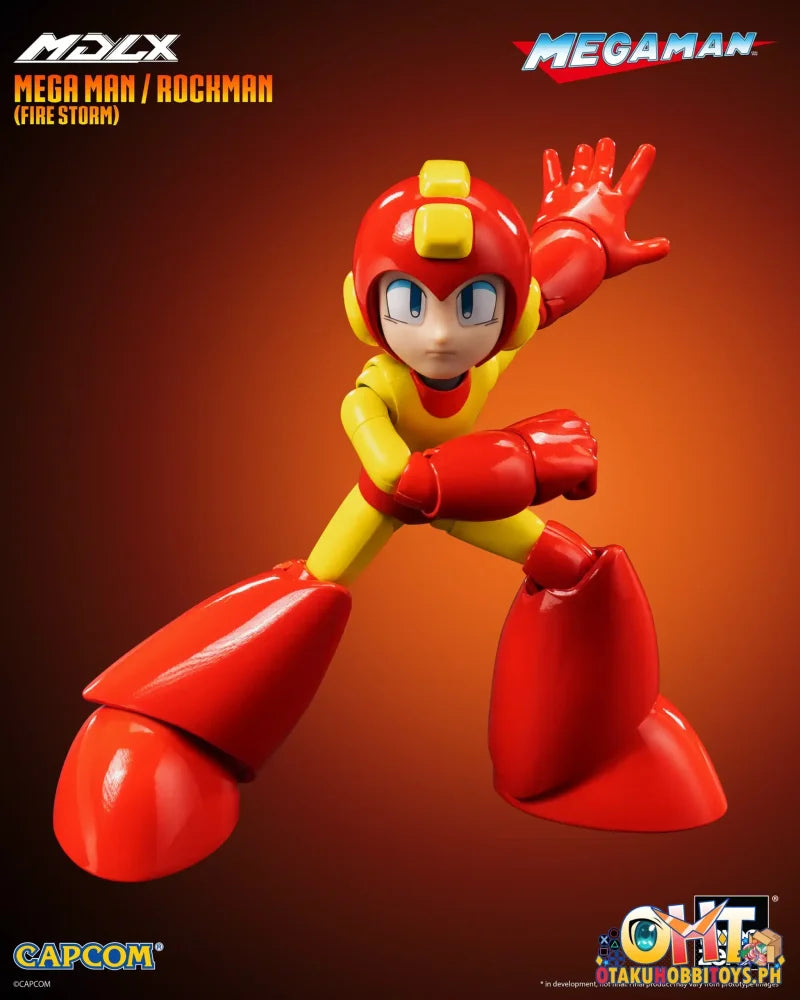 Threezero Mdlx Mega Man / Rockman (Fire Storm) Articulated Figure